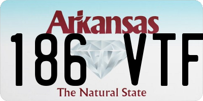AR license plate 186VTF