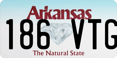AR license plate 186VTG