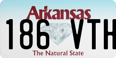 AR license plate 186VTH