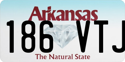 AR license plate 186VTJ