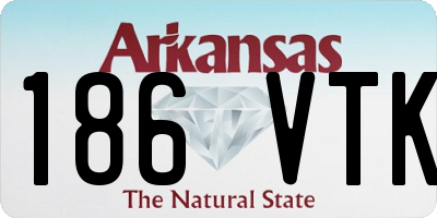 AR license plate 186VTK