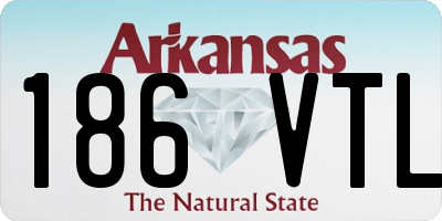 AR license plate 186VTL