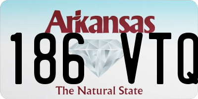 AR license plate 186VTQ