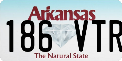 AR license plate 186VTR