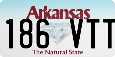 AR license plate 186VTT