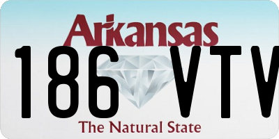 AR license plate 186VTV