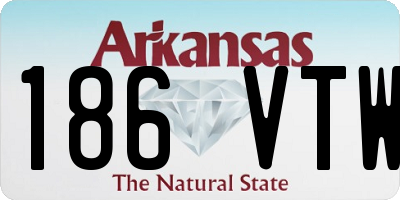 AR license plate 186VTW