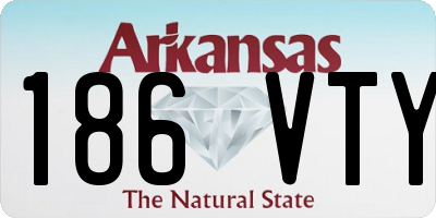 AR license plate 186VTY