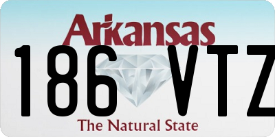 AR license plate 186VTZ