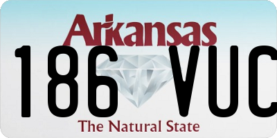 AR license plate 186VUC