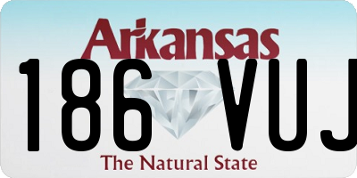 AR license plate 186VUJ