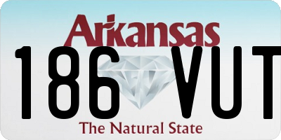 AR license plate 186VUT