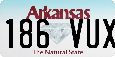 AR license plate 186VUX