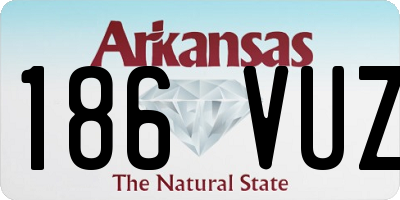 AR license plate 186VUZ