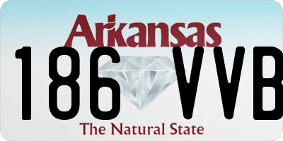 AR license plate 186VVB
