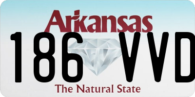 AR license plate 186VVD