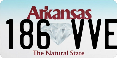 AR license plate 186VVE