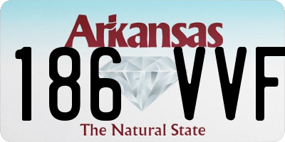 AR license plate 186VVF