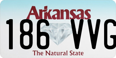 AR license plate 186VVG