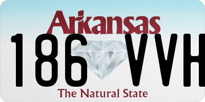 AR license plate 186VVH