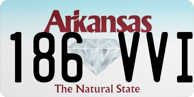 AR license plate 186VVI