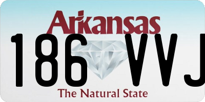AR license plate 186VVJ
