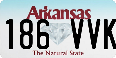 AR license plate 186VVK