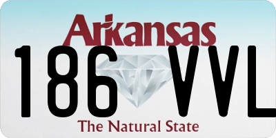 AR license plate 186VVL