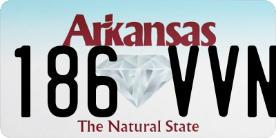 AR license plate 186VVN