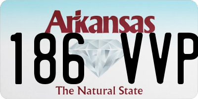 AR license plate 186VVP