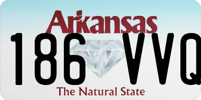 AR license plate 186VVQ