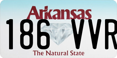 AR license plate 186VVR