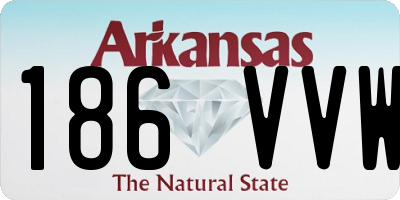 AR license plate 186VVW