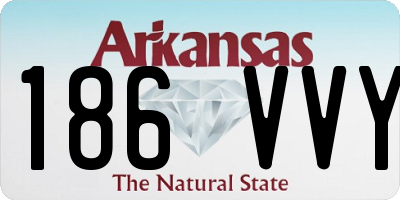 AR license plate 186VVY