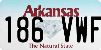 AR license plate 186VWF