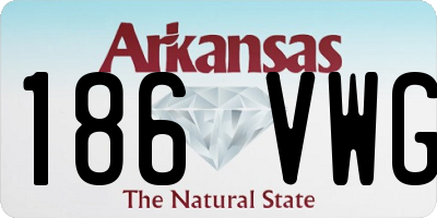 AR license plate 186VWG