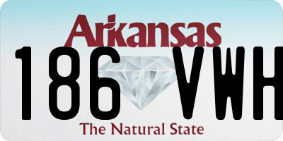 AR license plate 186VWH