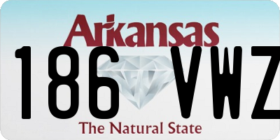 AR license plate 186VWZ