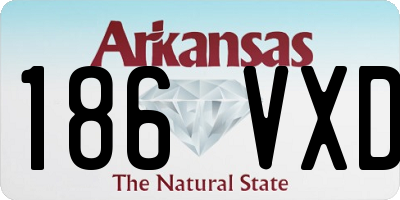 AR license plate 186VXD