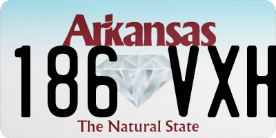 AR license plate 186VXH