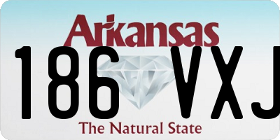 AR license plate 186VXJ
