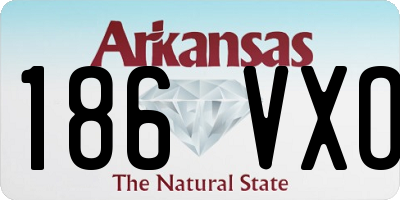 AR license plate 186VXO