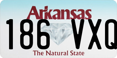 AR license plate 186VXQ