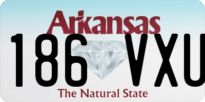 AR license plate 186VXU