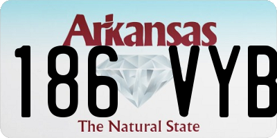 AR license plate 186VYB