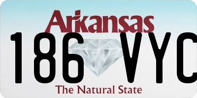 AR license plate 186VYC