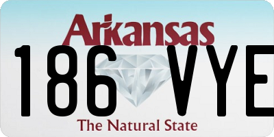 AR license plate 186VYE