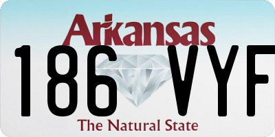 AR license plate 186VYF