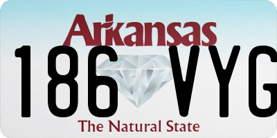 AR license plate 186VYG