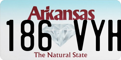 AR license plate 186VYH